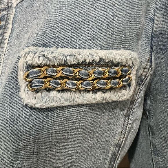 NWT Generation Love Kenzie Denim Cropped Jacket size xxl women's - Picture 6 of 13